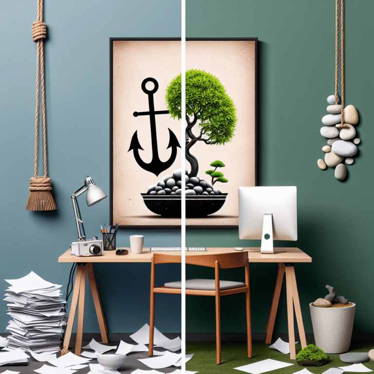 utilizing anchor objects for immediate stress reduction on shift