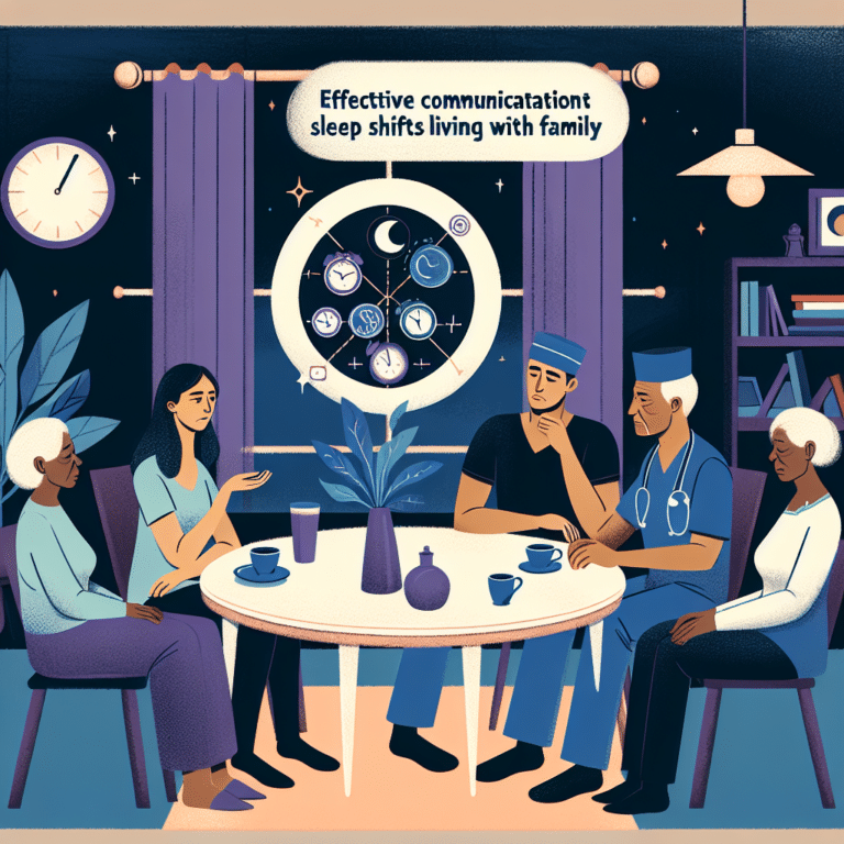 how to effectively communicate sleep needs with family during irregular shifts